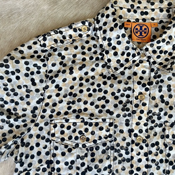 Tory Burch button up crop top - Picture 3 of 3
